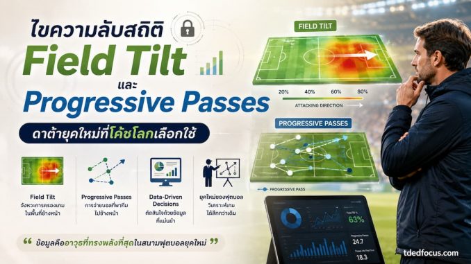 สถิติ Field Tilt และ Progressive Passes ดาต้ายุคใหม่